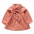thumbnail image 1 of Gibobby Chamarra niñoNiños pequeños Niñas Niños Otoño Invierno algodón manga larga pajarita ropa abrigo chaqueta(Café, 3-4 Años), 1 of 5