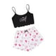 thumbnail image 3 of MKLEKYY Conjunto De Pijama Para Mujer, Camisola, Lencería, Top Y Pantalones Cortos Con Estampado De Lechuga, 3 of 3