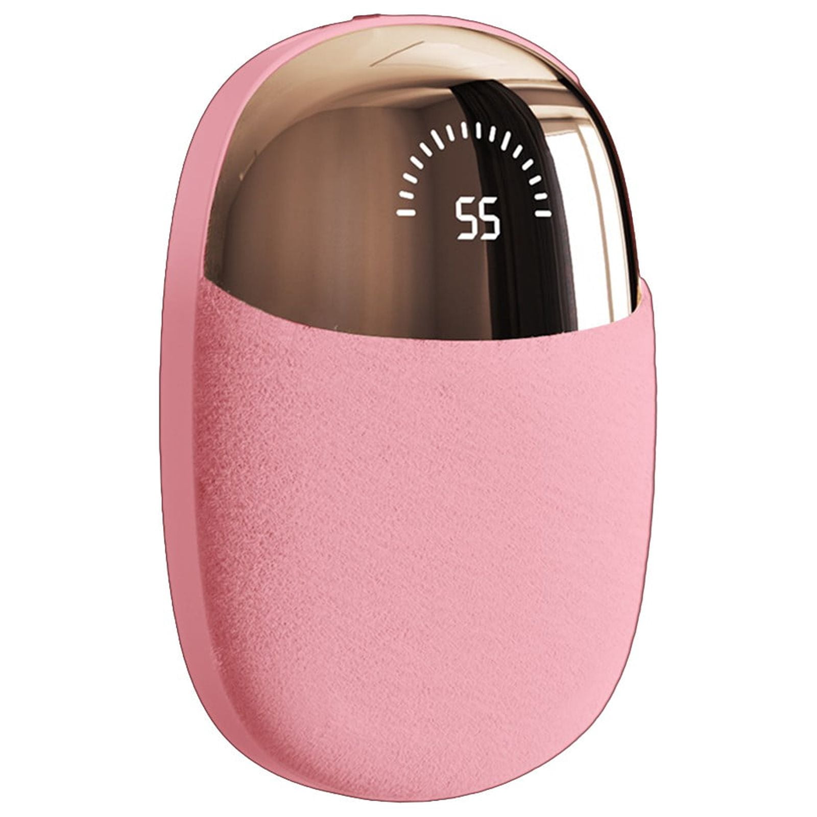 SPOORYYO Intelligent Plush Hand Warmer with Digital Display and Three Temperature Settings, Portable and Rechargeable
