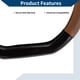 thumbnail image 5 of Cubierta de volante de cuero artificial PU Unique Bargains, protector de volante de coche de 14.96" en negro y marrón claro, patrón de fibra de carbono, 1 pieza, 5 of 6