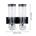 thumbnail image 2 of Wall-Mount Dual Control Food Storage Dispenser Coffee Bean Candy Rice Dispenser, 2 of 5