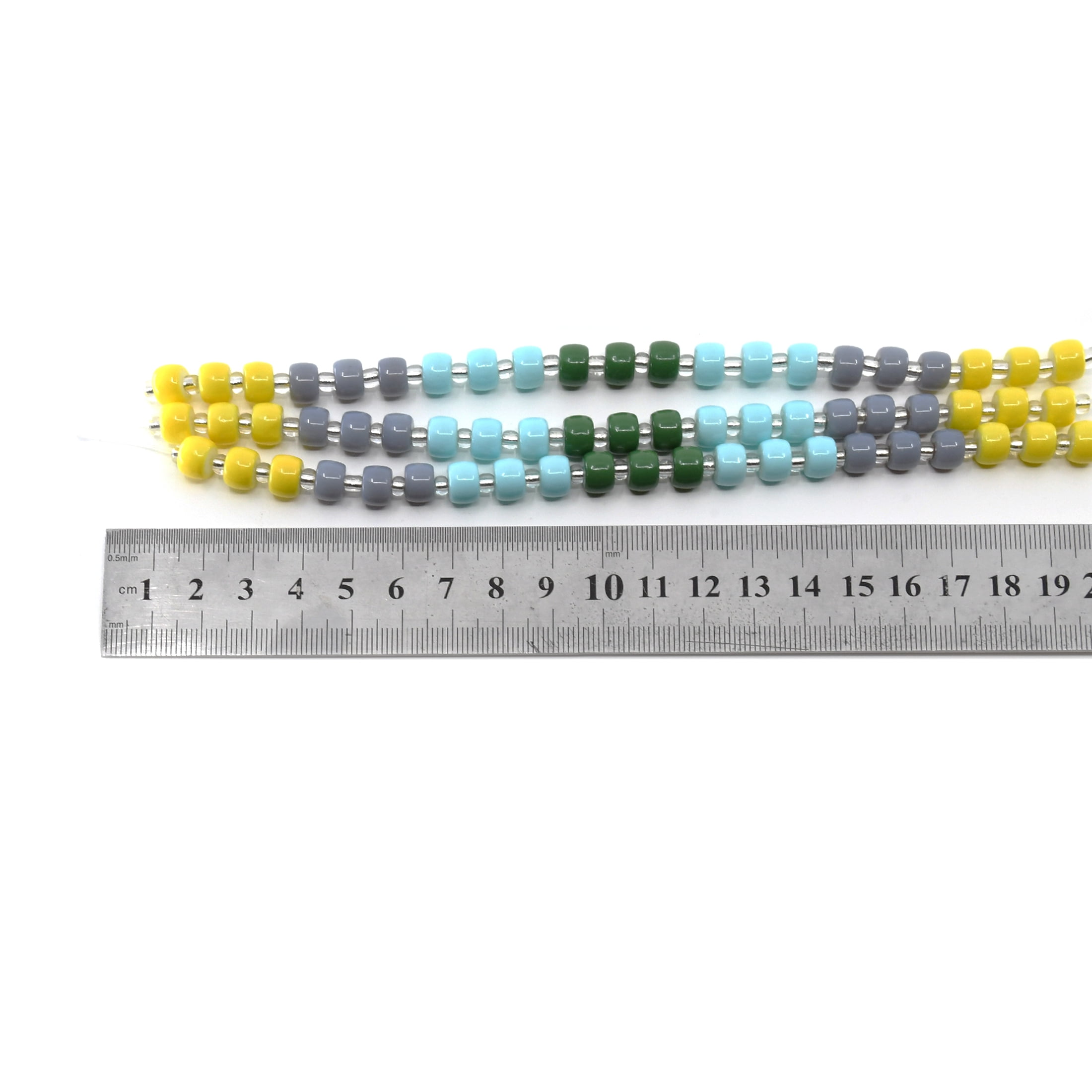 (2 pack) Blue Moon Beads Multi-Color Aqua Glass Bead Strand, 22.5 inches, 3 Pieces