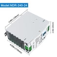 thumbnail image 2 of Fuente de alimentación LCLCTC 240W 24V 10A 100-240VAC a 24VDC con PFC, 2 of 6