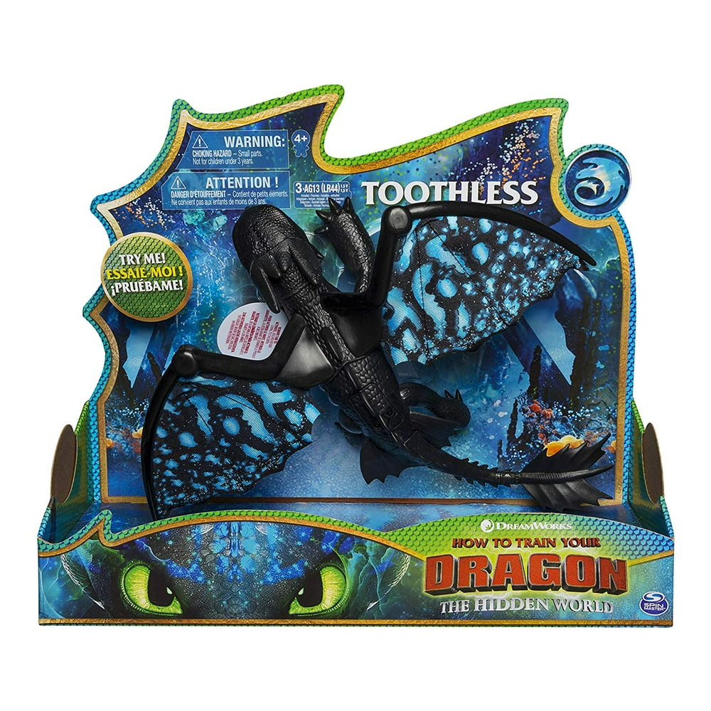 , Toothless Deluxe Dragon with Lights and Sounds, for Kids Aged 4 and Up, COLLECTIBLE DRAGONS