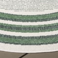 thumbnail image 4 of SAFAVIEH Cabana Rado Bordered Indoor/Outdoor Area Rug, Ivory/Green, 6'7" x 6'7" Round, 4 of 16
