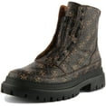 thumbnail image 6 of Guess Tesero Men's Zip Up 4G Logo Print Synthetic Ankle Boot In Brown Size 8.5, 6 of 6