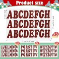 thumbnail image 2 of HAHDAXIA 279 Pieces Christmas Iron on Letters 2 Inch A-Z Flock Letters Transfer Letters Christmas Stocking Letter Stickers Iron on Flocking Letters Alphabet for Graduation Cap Toppers(Red Bla, 2 of 7