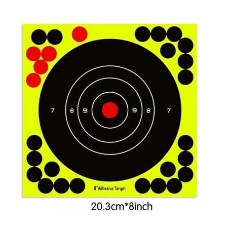 9 Types 10pcs/Set 8 Inch High Visibility Adhesive Shooting Target Stickers Reactive Hunting Shooting Training Paper pz3