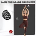 thumbnail image 6 of Extra Large Yoga Mat 72"x48" (6'x4') - 1/4" Thick Non-Slip TPE Exercise Mat - Extra Wide Large Workout Mat for Home Gym Flooring, Pilates, Yoga, Fitness - Durable & Eco-Friendly, 6 of 7