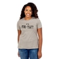 thumbnail image 2 of It's FRI-YAY Women's Fashion Relaxed T-Shirt Tee Heather Tan 2X-Large, 2 of 3