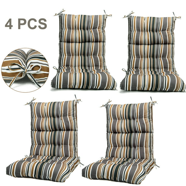 Outdoor Dining Chair Cushion, High Back Garden Chair Cushions Set Of 4
