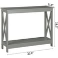 thumbnail image 4 of HomGarden Modern Narrow Console Table 2-Shelves Wooden Sofa Side Table Home Office, Gray, 4 of 9