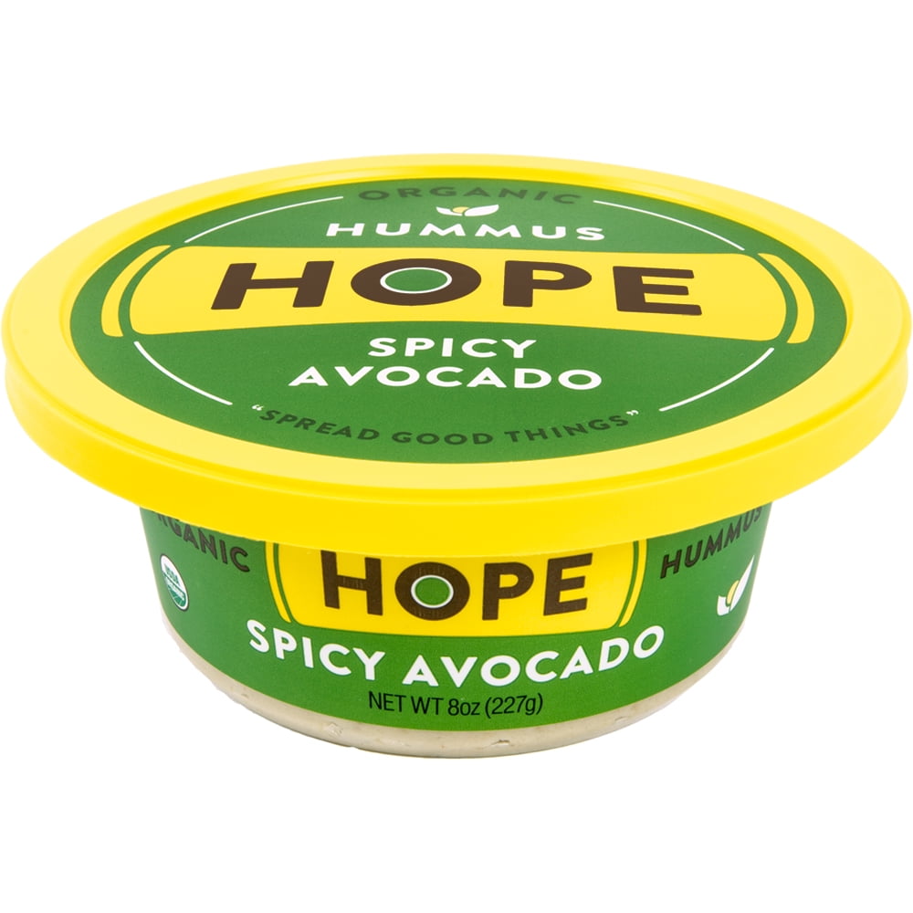 Hope Hummus Organic Spicy Avocado Hummus, 8 Ounce 8 per case