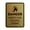 Brushed Gold, variant on Signs ByLITA Portrait Round Danger Watch For Falling Debris Door or Wall Sign Easy Installation | Health And Safety | Building And Danger Sign (Blue) - Medium