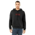 thumbnail image 2 of Daxton Adult Unisex Soft Pullover USA Cities States Comfort Hoodie Fleece Sweatshirt, Utah Black Red, XS, 2 of 2
