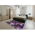 thumbnail image 4 of Ahgly Company Indoor Rectangle Abstract Lavender Purple Patchwork Area Rugs, 2' x 5', 4 of 6