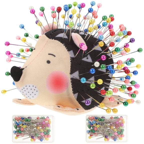 1 Set of Hedgehog Shape Pin Cushion Adorable Pincushions Household Pin Cushion with Pins