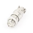 thumbnail image 1 of Unique Bargains XS12-5 12mm Thread 5 Pin Push-Pull Aviation Connector Male Female, 1 of 3