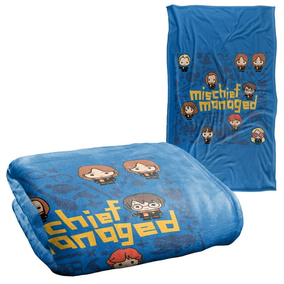 Harry Potter Mischief Managed Chibis Silky Touch Super Soft Throw Blanket 36" x 58"