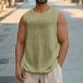 thumbnail image 1 of Wpawbk Men's Casual Fashion Sleeveless Round-Neck Sports Tank Cotton Polyester Spring/Summer, 1 of 5