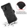 thumbnail image 5 of FIEWESEY for Samsung Galaxy A02S Case,Heavy Duty High Impact Resistant Armor Holster Defender Case with Kickstand+Swivel Belt Clip Holster Built-in Screen Protector for Samsung Galaxy A02S(Black), 5 of 6