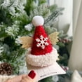 thumbnail image 2 of Santa Hat Hairpin Mini Christmas Hat Hair Clips with Snowflakes Glitter Hair Snap Clips Xmas Barrette Headdress, 2 of 4
