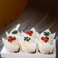 thumbnail image 4 of Tarmeek 200-Pack Tulip Cupcake Liners for Baking, 2 Inch Natural Food-grade Cupcake Liners Baking Cups Greaseproof Paper Muffin Liners Cups, Non-Stick Easy Release for Birthday Party Home Baking, 4 of 6