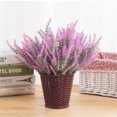 thumbnail image 2 of CreativeArrowy Wheat Lavender Artificial Artificial Flower Flocking Artificial Plant Potted Plastic Artificial Bouquet Artificial Flower Decoration, 2 of 11