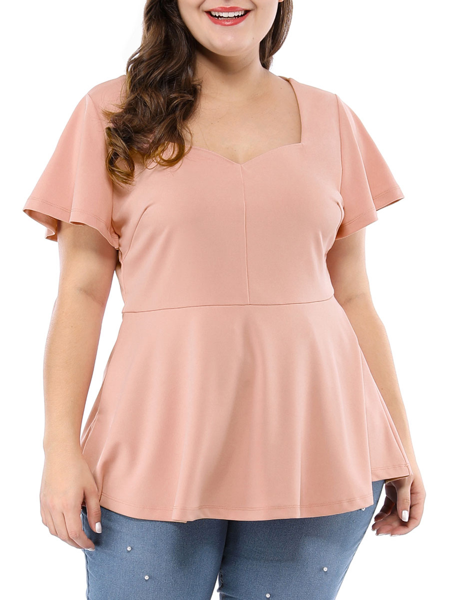 women's plus size peplum tops