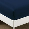 thumbnail image 4 of CC&DD HOME FASHION ®-Single Fitted sheet,Velvety Microfiber,Soft&Comfortable,Wrinkle free,Navy,King, 4 of 4