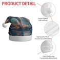 thumbnail image 6 of Cauagu Forest Lake White Horse for Adult Christmas Hat,1-Pack Xmas Holiday Hat Santa Hat for Women & Men Festive Headwear Accessories Fit for Christmas/New Year/Party, 6 of 6