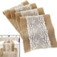thumbnail image 1 of Camino de mesa rústico vintage Mantel de arpillera blanca Camino de mesa de arpillera de encaje Navidad para el hogar para el festival de bodas Decoración de fiesta Estuche 30 * 220 cm oso de fresa Hogar, 1 of 4