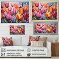 thumbnail image 4 of Designart "Colorful Tulip Array II" Tulips Floater Framed Canvas Art Print, 4 of 5