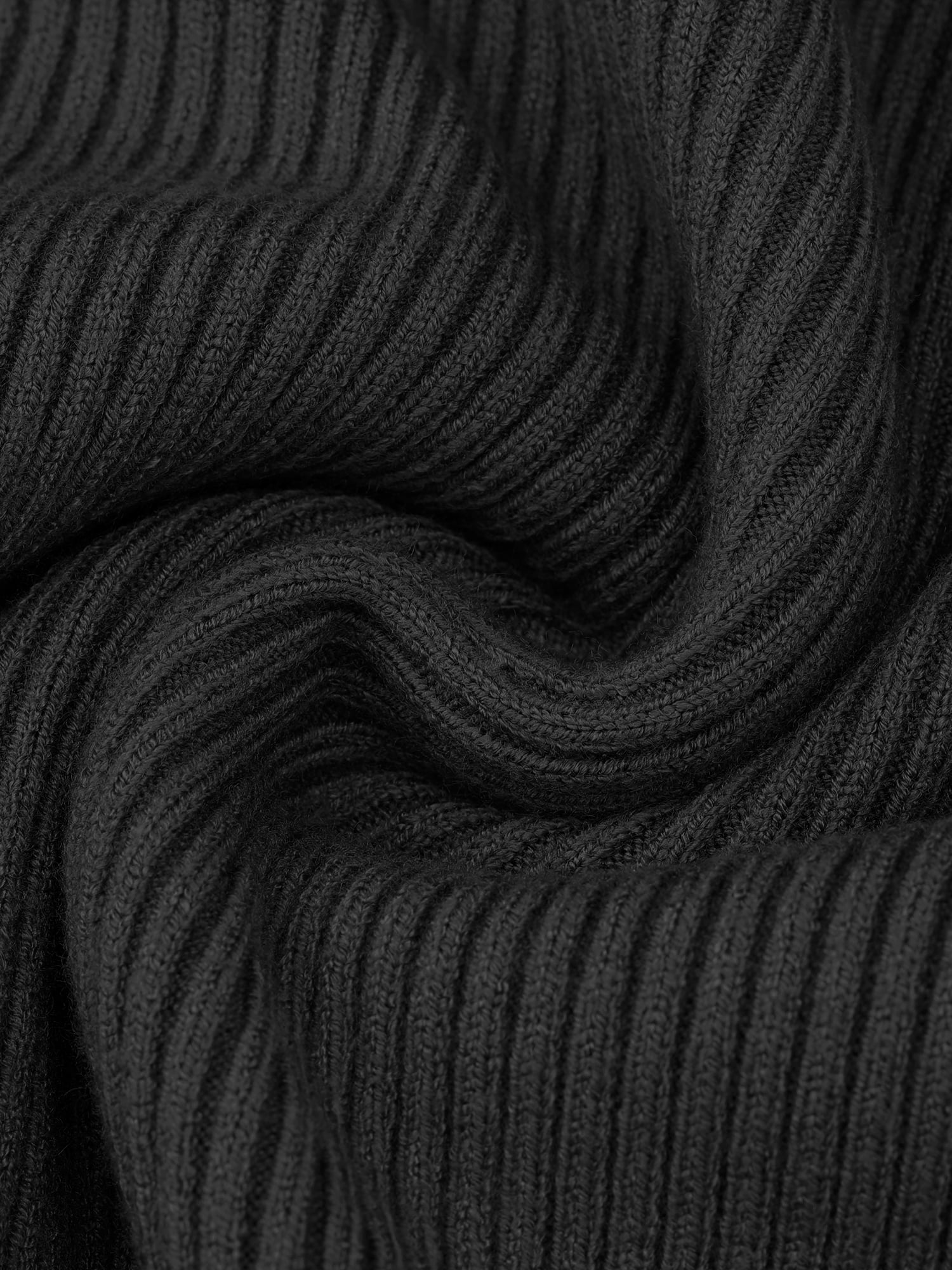 DARING DIVA Women's Maternity Sweater Ribbed Pullover Polo Sweater 2XL Black