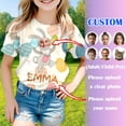 thumbnail image 2 of Zhuashum 10-11 Years Boys Tops Short Sleeve Round Neck Shirts Multicolor Cartoon Bunny Pattern Easter Tee Summer Classic Wears Khaki, 2 of 8