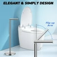 thumbnail image 4 of IZEYNO Toilet Paper Holder Stand, Freestanding Toilet Roll Holder, Stainless Steel Paper Storage for Bathroom, 4 of 5