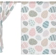 thumbnail image 3 of Floral Happy Easter Egg Semi Sheer Curtains Window Voile Drapes Panels Treatment-55x84in for Living Room Bedroom Kids Room, 2 Pieces, 3 of 4