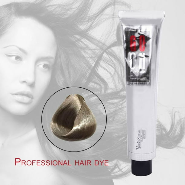 Natural Permanent Hair Dye Cream Non-toxic Salon Hair Styling Hair Coloring  Holiday Gifts, Ash, 