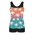 thumbnail image 5 of Under 10$ Womens Tankini Swimsuit Printed Bathing Suits Underwire Free Bodysuit With Removable Pads Adjustable Drawstring Tankini Top with Boyshorts Swimwear, 5 of 7