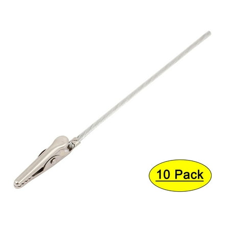 

Non-insulated Electric Test Crocodile Metal Alligator Clips 4.7 Inch Long 10pcs
