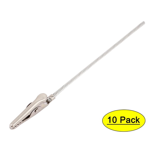 Non Insulated Electric Test Crocodile Metal Alligator Clips 4 7 Inch Long 10pcs Walmart Com Walmart Com