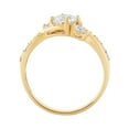 thumbnail image 2 of Brilliance Fine Jewelry Round 3-Stone Center Cubic Zirconia Engagement Ring in 10K Yellow Gold, 2 of 4
