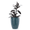 Army Green, variant on mdj pottery 1 Piece 17 Inch Large Ceramic Planter, Ceramic Indoor Plant Pots with Drainage, White Horizontal Ripples, Plant Pots for Indoor Outdoor, Doorway Decor for Monstera Fiddle Leaf Fig - White