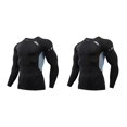 thumbnail image 1 of Qarigey Ropa interior térmica para hombre Medias de secado rápido Invierno Correr Cálido Ropa deportiva de manga larga Motocicleta 1609 gris,XL 2piezas, 1 of 6