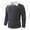 Dark Gray, variant on Men's Faux Two Piece V Neck Knit Sweater, White Shirt Collar Design, Ribbed Cuffs and Hem, Solid Color Long Sleeve Warm Pullover, Classic Preppy Look, Ideal for School Uniform Gray M