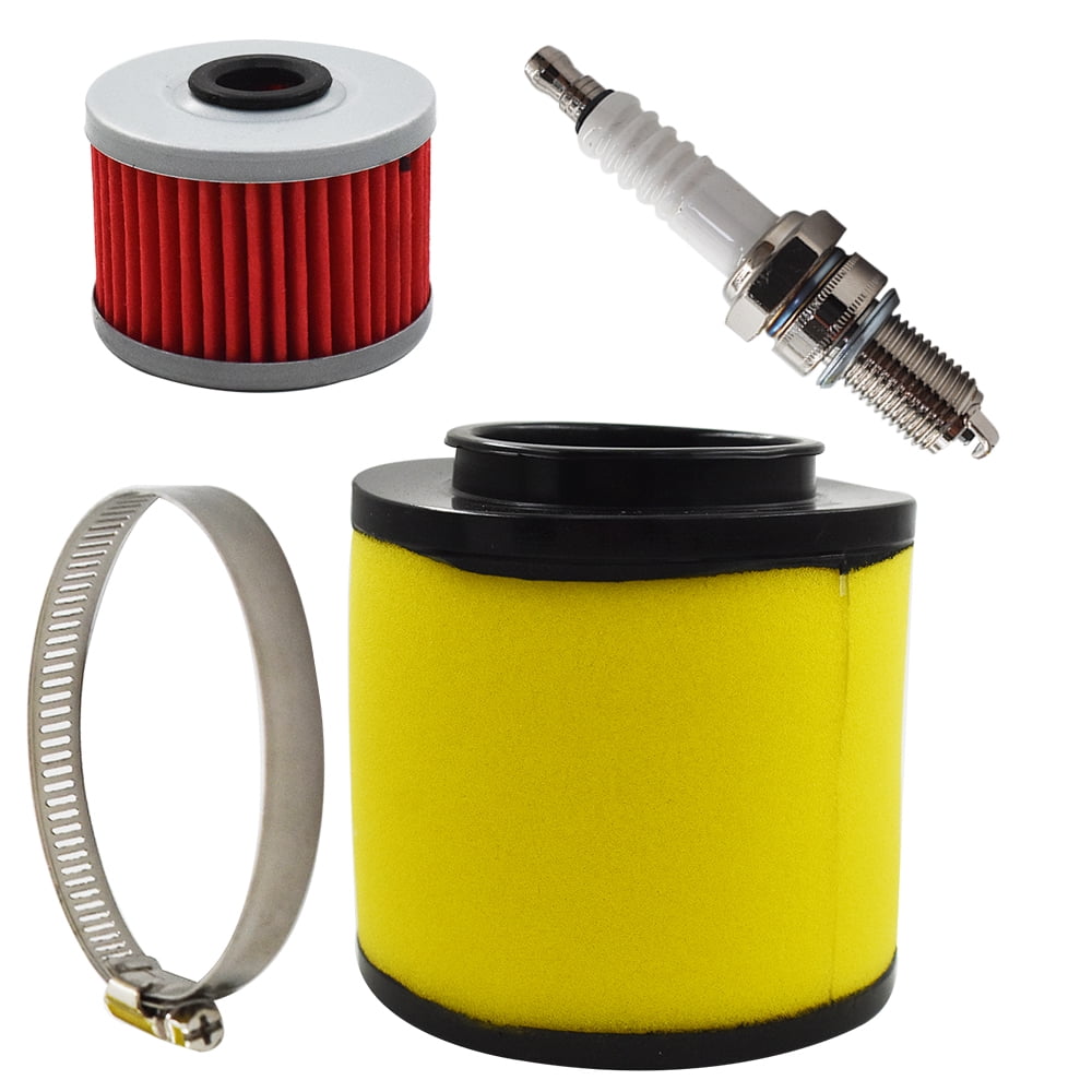 Air Filter Spark Plug for Honda Rancher 350 TRX350 Foreman 400 450 ...