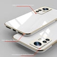 thumbnail image 4 of Compatible with Xiaomi Redmi Note 12S Case for Women, Ultra Soft Shockproof Cute Plating Electroplate Protective Case TPU Bumper Phone Case for Redmi Note 12S (White), 4 of 13