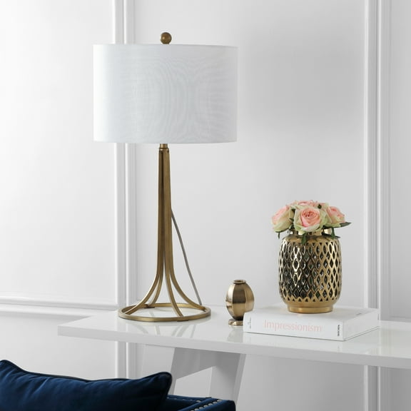 Safavieh Mckenna 30 in. H Table Lamp, Antique Bronze, Set of 2