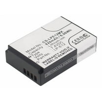Replacement Battery for Canon EOS 100D,EOS Kiss X7,EOS M,EOS M2,EOS SL1,EOS-M,EOS-M10,EOS-M100,EOS-M2,EOS-M50,OS-M,PowerShot SX70 HS,Rebel SL1 Digital,LC-E12,LP-E12,7.4V/820mAh