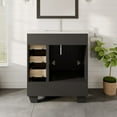 thumbnail image 7 of Eviva Happy 28" x 18" Transitional Espresso Bathroom Vanity with White Carrara Quartz Countertop, 7 of 7